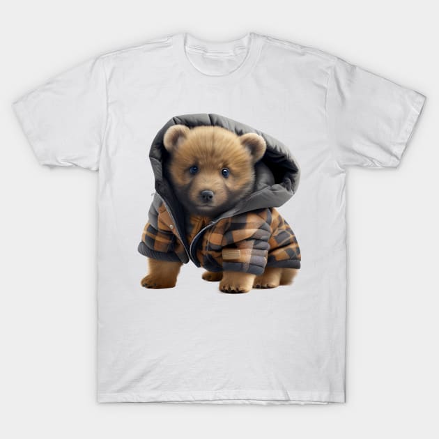 Cozy Winter Baby Bear T-Shirt by About Passion